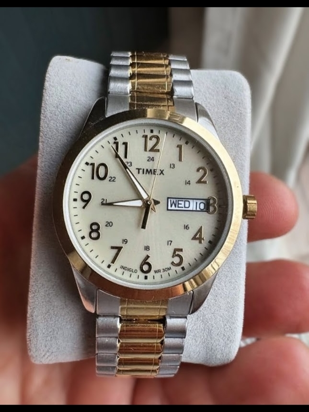 Timex Two-Tone Gold & Silver Round Dial Watch